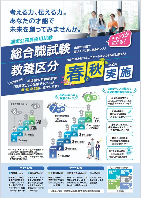 2026年度国家公務員総合職試験（教養区分）について